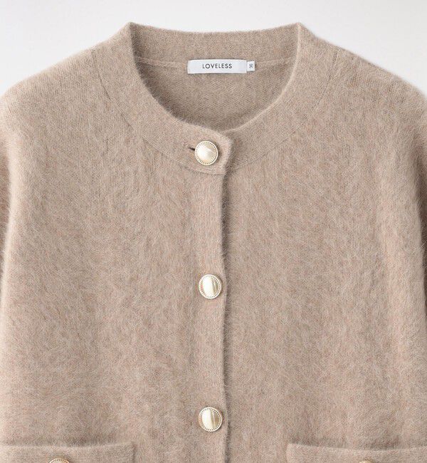  「【FOX CASHMERE】ファーニットジャケット」|ニット・セーター|
