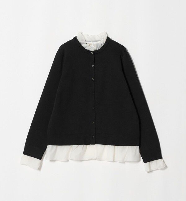 UNITED ARROWS「オーガンジー フリル マルチウェイ カーディガン」|カーディガン|