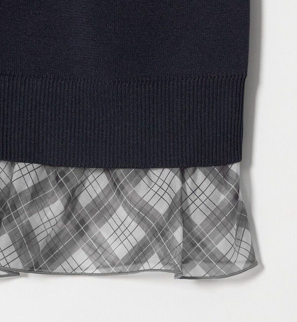 UNITED ARROWS「オーガンジー フリル マルチウェイ カーディガン」|カーディガン|