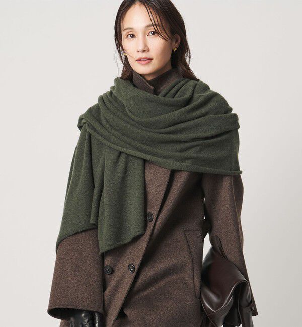 UNITED ARROWS「カシミヤ ニット ストール」|ストール|OLIVE