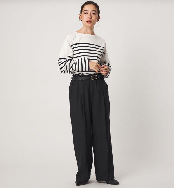 UNITED ARROWS green label relaxing「ニーハイワイドパンツ マシンウォッシャブル ストレッチ 帯電防止」|その他|