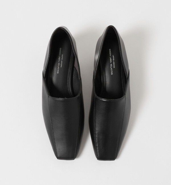 UNITED ARROWS green label relaxing「スクエアトゥ フラットシューズ」|ローファー|