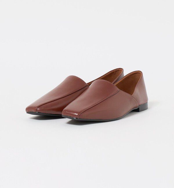 UNITED ARROWS green label relaxing「スクエアトゥ フラットシューズ」|ローファー|