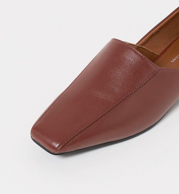 UNITED ARROWS green label relaxing「スクエアトゥ フラットシューズ」|ローファー|
