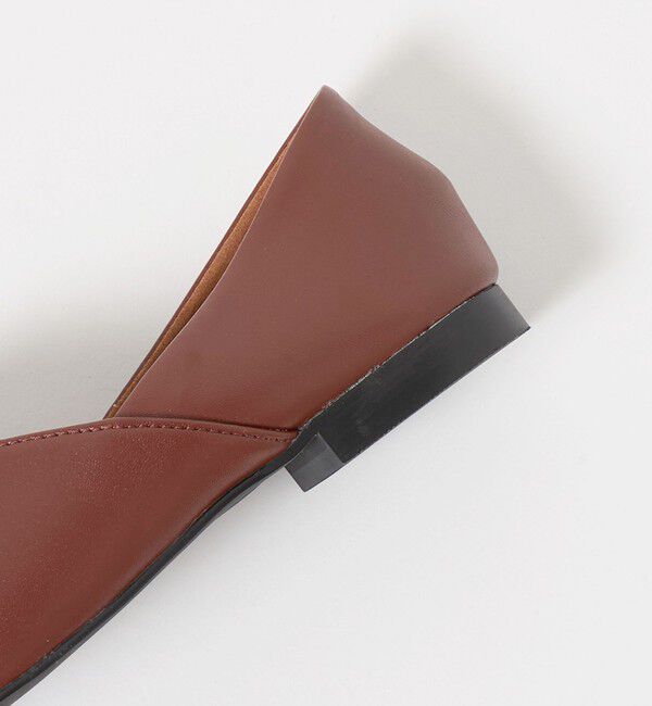 UNITED ARROWS green label relaxing「スクエアトゥ フラットシューズ」|ローファー|
