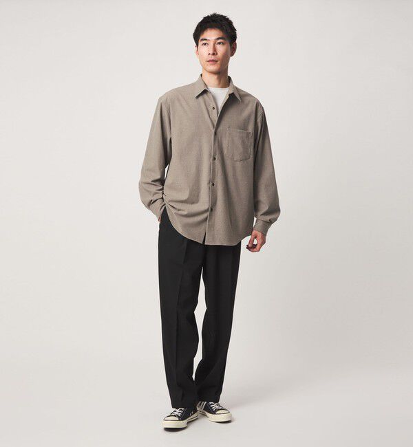 UNITED ARROWS green label relaxing「フラノ ジャストルーズ 長袖 シャツ」|シャツ・ブラウス|