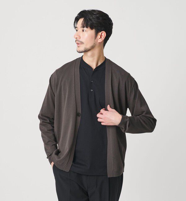 BEAUTY&YOUTH UNITED ARROWS「【WEB限定 WARDROBE SMART】KOUKIN ハイゲージ ニット カーディガン【抗菌・防臭】」|カーディガン|