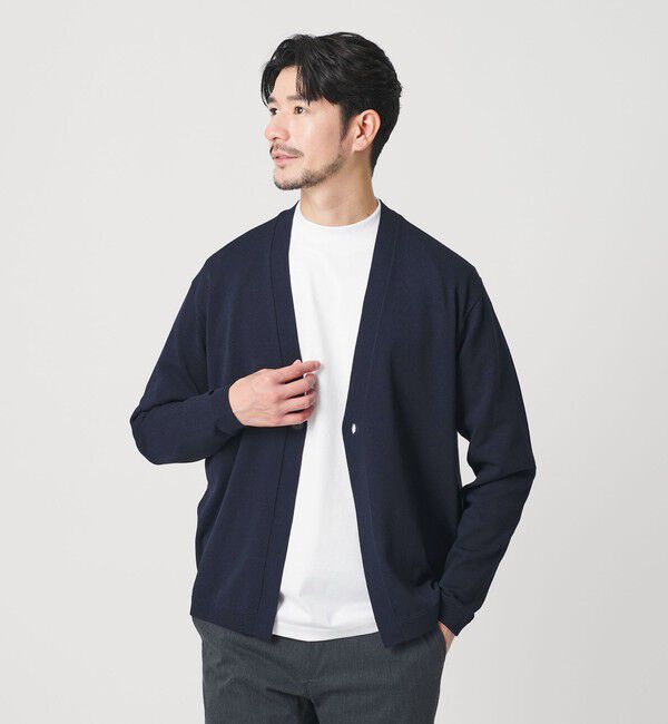 BEAUTY&YOUTH UNITED ARROWS「【WEB限定 WARDROBE SMART】KOUKIN ハイゲージ ニット カーディガン【抗菌・防臭】」|カーディガン|