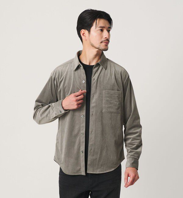 BEAUTY&YOUTH UNITED ARROWS「【WEB限定 WARDROBE SMART】テック コーデュロイ シャツ」|シャツ・ブラウス|