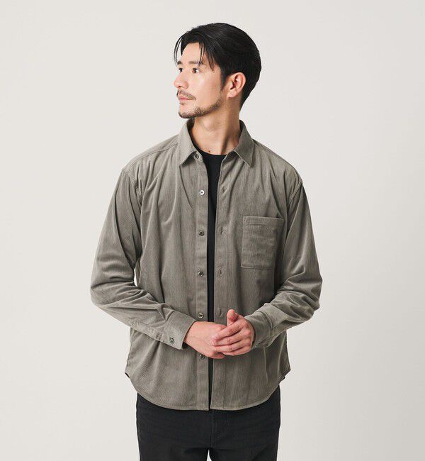 BEAUTY&YOUTH UNITED ARROWS「【WEB限定 WARDROBE SMART】テック コーデュロイ シャツ」|シャツ・ブラウス|