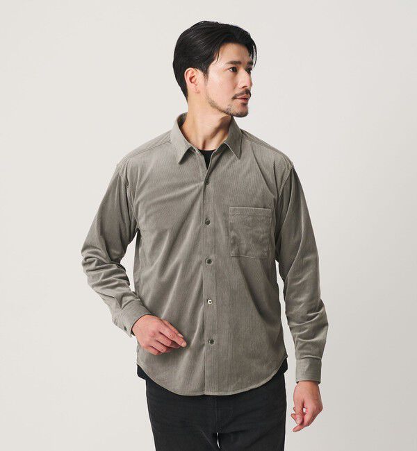 BEAUTY&YOUTH UNITED ARROWS「【WEB限定 WARDROBE SMART】テック コーデュロイ シャツ」|シャツ・ブラウス|