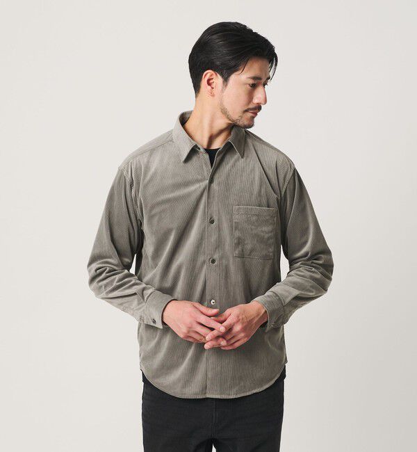 BEAUTY&YOUTH UNITED ARROWS「【WEB限定 WARDROBE SMART】テック コーデュロイ シャツ」|シャツ・ブラウス|