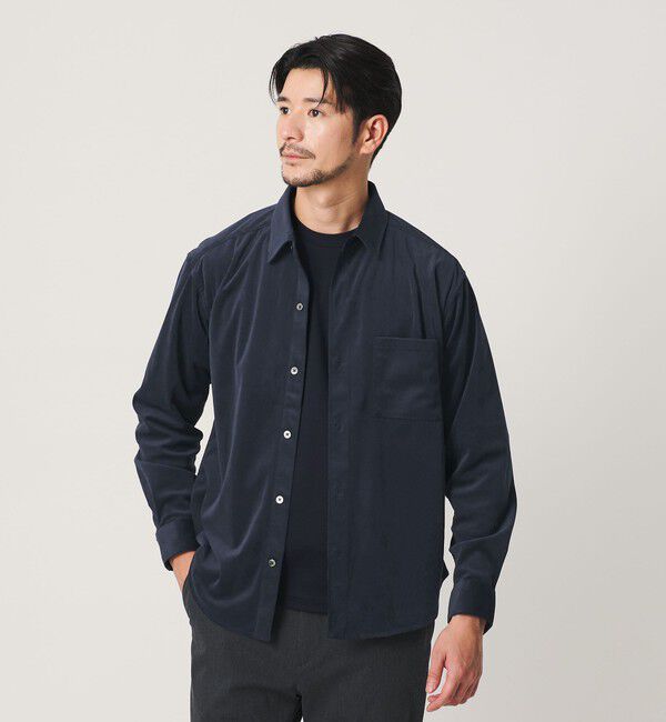 BEAUTY&YOUTH UNITED ARROWS「【WEB限定 WARDROBE SMART】テック コーデュロイ シャツ」|シャツ・ブラウス|