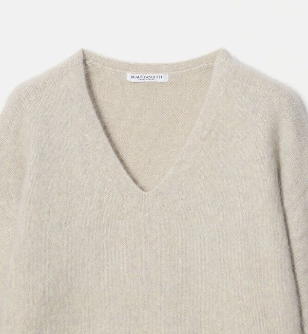 BEAUTY&YOUTH UNITED ARROWS「フォックスカシミヤブレンド Vネック ニットプルオーバー」|ニット・セーター|
