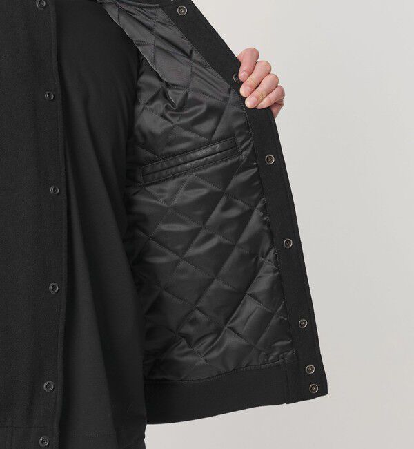 BEAUTY&YOUTH UNITED ARROWS「【WEB限定 WARDROBE SMART】ブラックメルトン レザーライク スタジャン」|その他|