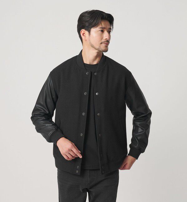 BEAUTY&YOUTH UNITED ARROWS「【WEB限定 WARDROBE SMART】ブラックメルトン レザーライク スタジャン」|その他|