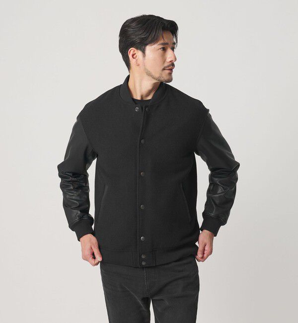 BEAUTY&YOUTH UNITED ARROWS「【WEB限定 WARDROBE SMART】ブラックメルトン レザーライク スタジャン」|その他|