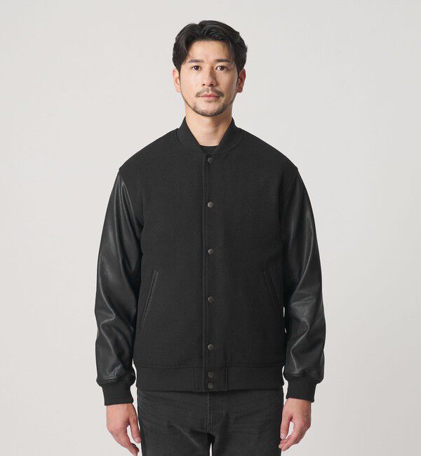 BEAUTY&YOUTH UNITED ARROWS「【WEB限定 WARDROBE SMART】ブラックメルトン レザーライク スタジャン」|その他|