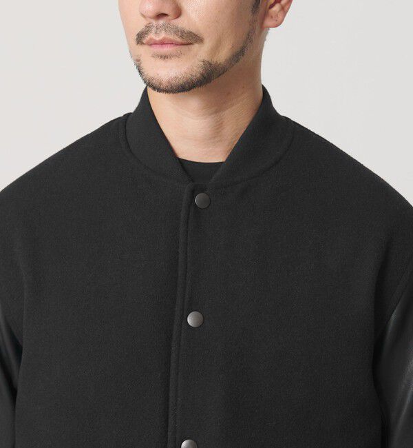 BEAUTY&YOUTH UNITED ARROWS「【WEB限定 WARDROBE SMART】ブラックメルトン レザーライク スタジャン」|その他|