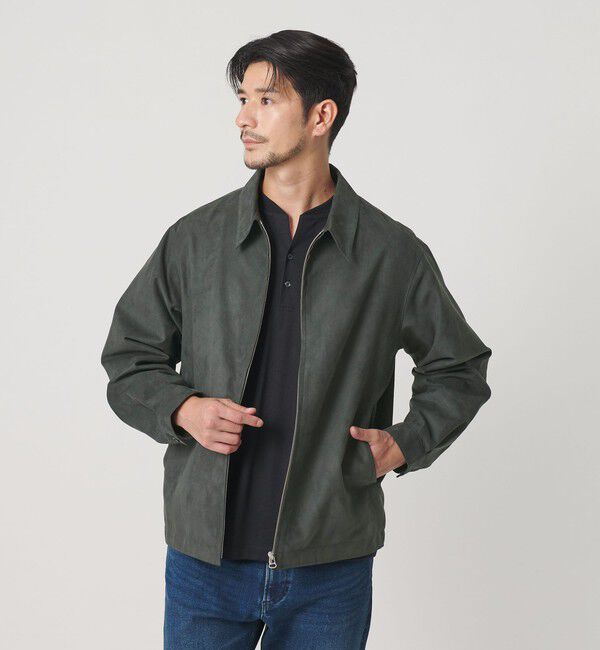 BEAUTY&YOUTH UNITED ARROWS「【WEB限定 WARDROBE SMART】スエードライク ジップ ブルゾン」|その他|