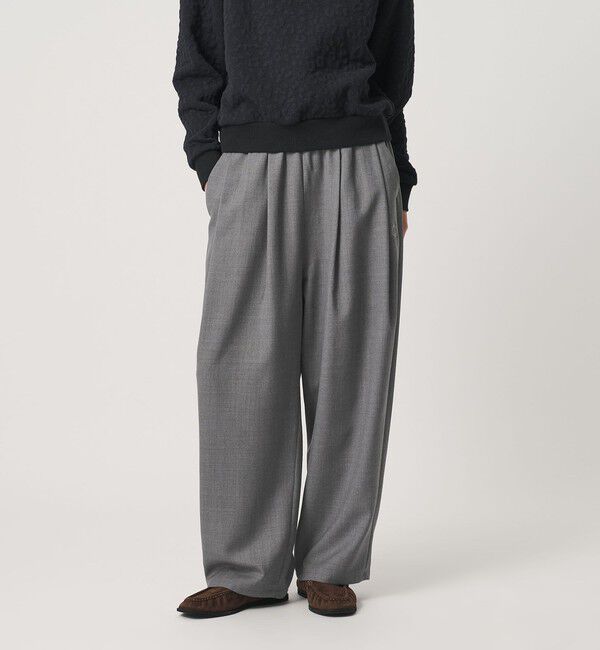 BEAUTY&YOUTH UNITED ARROWS「＜Charcoal＞ギャバジン バギーパンツ」|チノ|