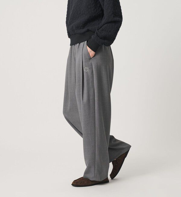 BEAUTY&YOUTH UNITED ARROWS「＜Charcoal＞ギャバジン バギーパンツ」|チノ|
