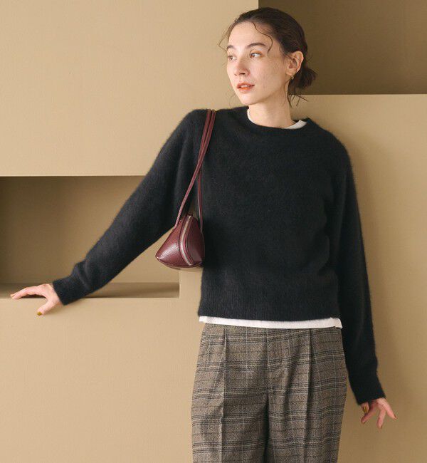 BEAUTY&YOUTH UNITED ARROWS「フォックスカシミヤブレンド クルーネック ニットプルオーバー」|ニット・セーター|