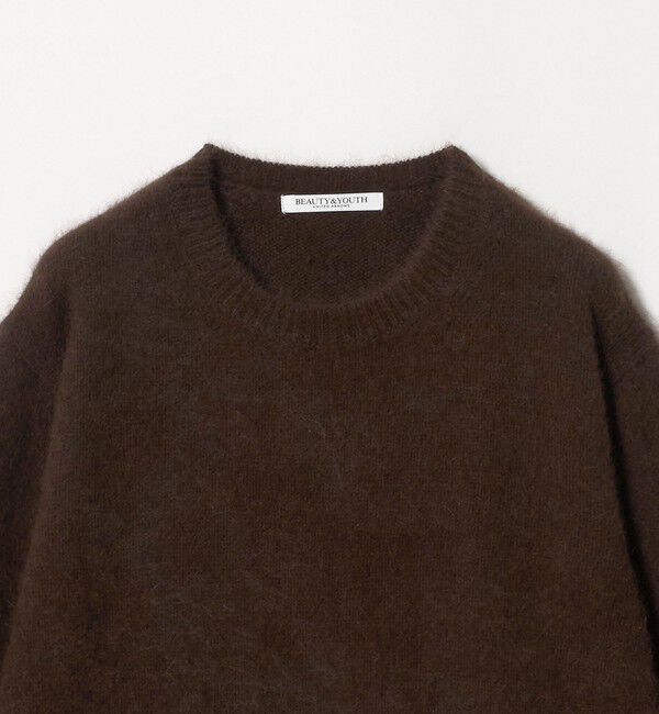 BEAUTY&YOUTH UNITED ARROWS「フォックスカシミヤブレンド クルーネック ニットプルオーバー」|ニット・セーター|