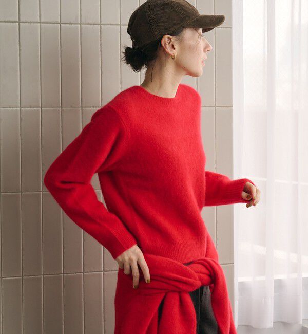 BEAUTY&YOUTH UNITED ARROWS「フォックスカシミヤブレンド クルーネック ニットプルオーバー」|ニット・セーター|