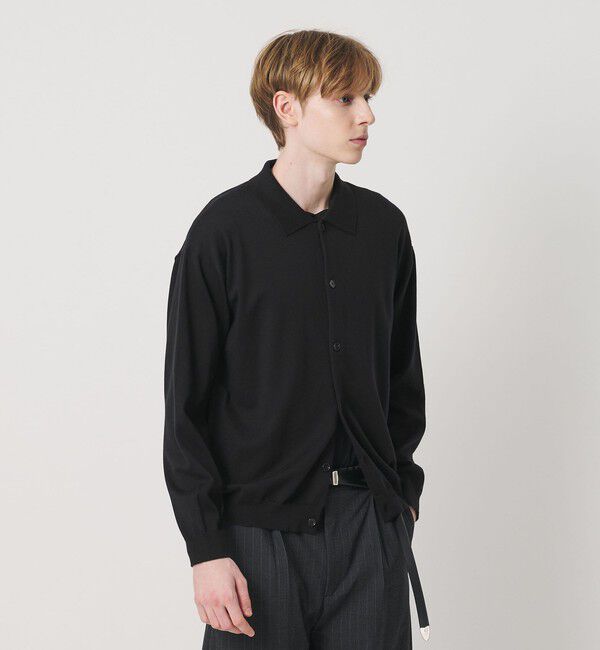 BEAUTY&YOUTH UNITED ARROWS「コットン カシミヤ ニット ポロカラー ジャケット ウォッシャブル」|カーディガン|