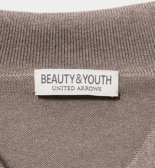 BEAUTY&YOUTH UNITED ARROWS「コットン カシミヤ ニット ポロカラー ジャケット ウォッシャブル」|カーディガン|