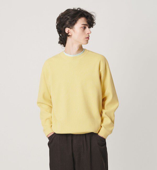 BEAUTY&YOUTH UNITED ARROWS「コットン カシミヤ ミラノリブ スウェットライク ニット」|ニット・セーター|