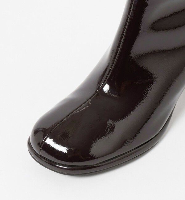 BEAUTY&YOUTH UNITED ARROWS「レザーライク オブリーク ショートブーツ」|ロングブーツ|
