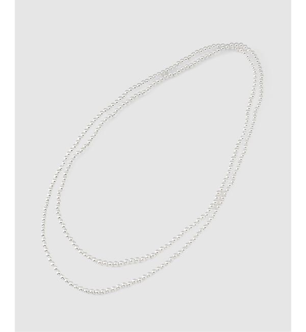 OUTDOOR PRODUCTS Usual Things「シルバーボールロングネックレス」|ネックレス|