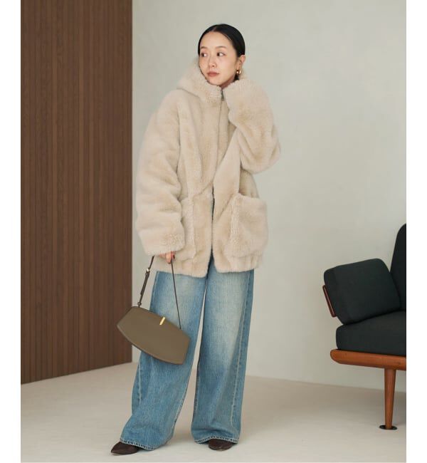 Plage「《一部店舗・WEB限定》Vegancode / ヴィ―ガンコード FAUX FUR ブルゾン」|その他|