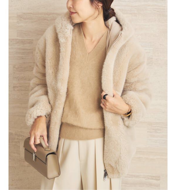 Plage「《一部店舗・WEB限定》Vegancode / ヴィ―ガンコード FAUX FUR ブルゾン」|その他|