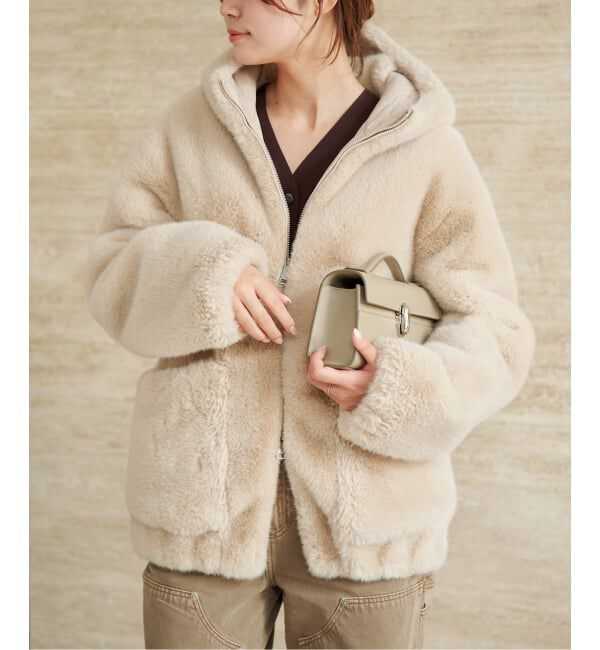 Plage「《一部店舗・WEB限定》Vegancode / ヴィ―ガンコード FAUX FUR ブルゾン」|その他|
