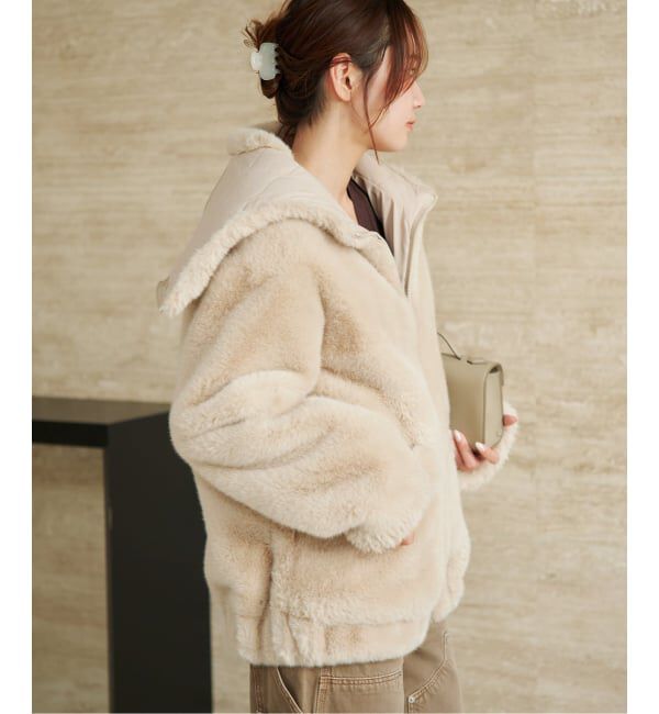 Plage「《一部店舗・WEB限定》Vegancode / ヴィ―ガンコード FAUX FUR ブルゾン」|その他|