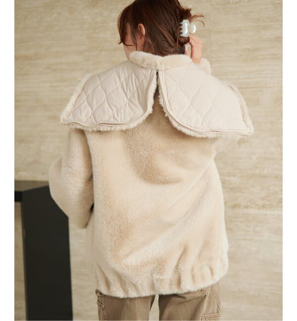 Plage「《一部店舗・WEB限定》Vegancode / ヴィ―ガンコード FAUX FUR ブルゾン」|その他|