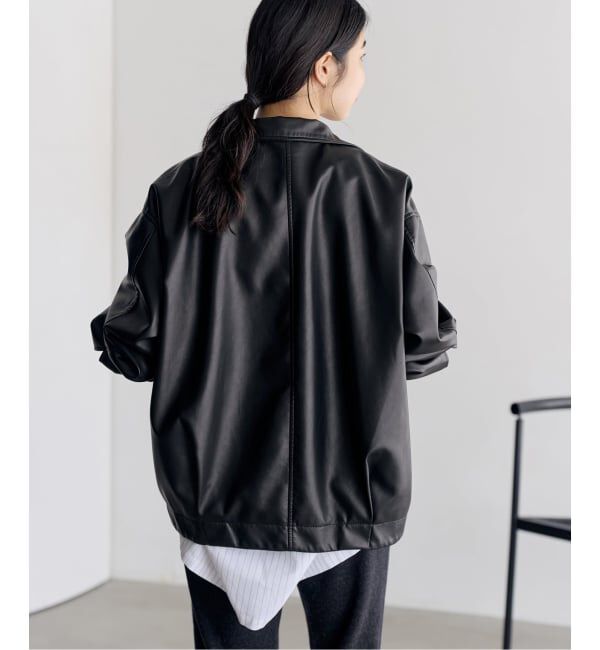 Plage「Leather like wash ブルゾン」|その他|