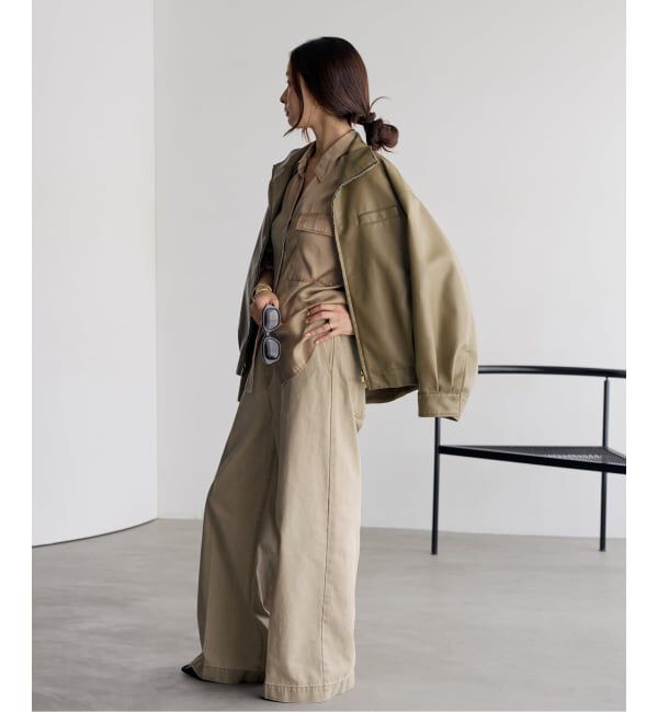 Plage「Leather like wash ブルゾン」|その他|