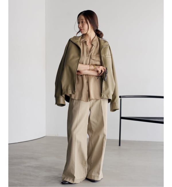 Plage「Leather like wash ブルゾン」|その他|