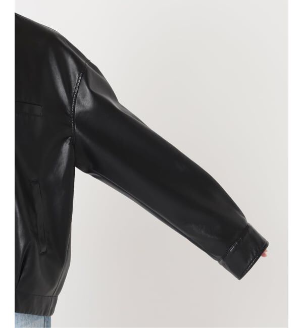 Plage「Leather like wash ブルゾン」|その他|