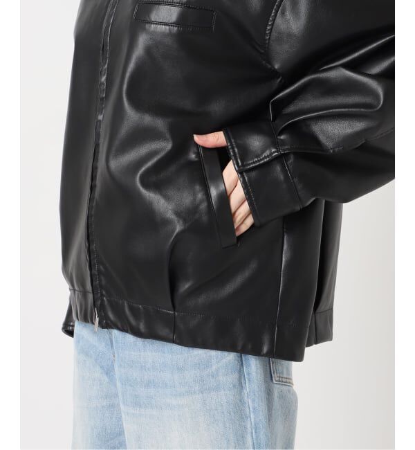 Plage「Leather like wash ブルゾン」|その他|