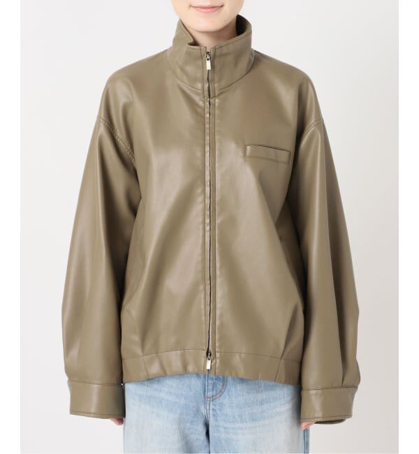 Plage「Leather like wash ブルゾン」|その他|