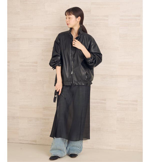 Plage「Leather like wash ブルゾン」|その他|