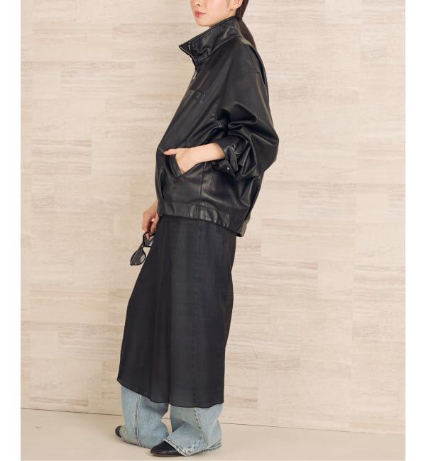 Plage「Leather like wash ブルゾン」|その他|