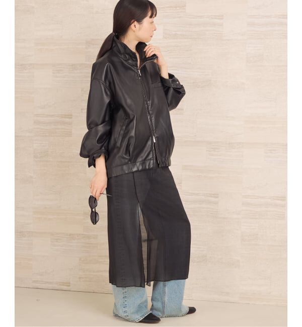 Plage「Leather like wash ブルゾン」|その他|