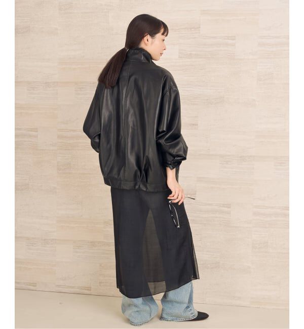 Plage「Leather like wash ブルゾン」|その他|