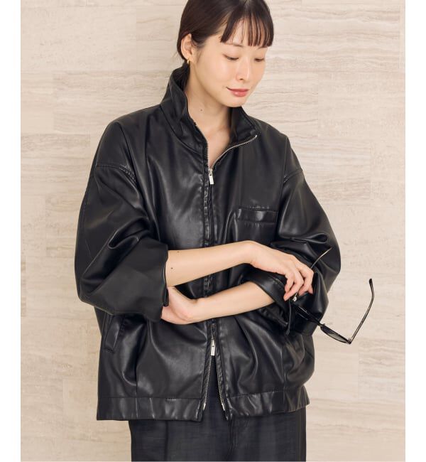 Plage「Leather like wash ブルゾン」|その他|